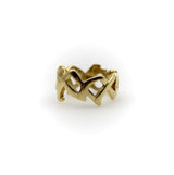 18K Gold Tiffany & Co. Paloma Picasso Graffiti Kiss Ring ring Kirsten's Corner