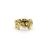 18K Gold Tiffany & Co. Paloma Picasso Graffiti Kiss Ring ring Kirsten's Corner