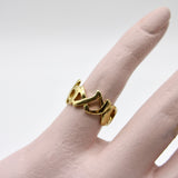 18K Gold Tiffany & Co. Paloma Picasso Graffiti Kiss Ring ring Kirsten's Corner