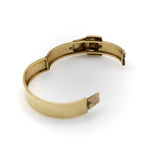 14K Gold Victorian Enameled Blue Ivy Buckle Bracelet Kirsten's Corner