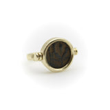 Vintage 14K Gold Ancient Coin Flip Ring Kirsten's Corner