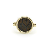 Vintage 14K Gold Ancient Coin Flip Ring Kirsten's Corner