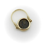 Vintage 14K Gold Ancient Coin Flip Ring Kirsten's Corner