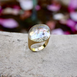 18K Gold H. Stern Golden Stones Ring with Rock Crystal H. Stern