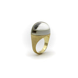 18K Gold H. Stern Golden Stones Ring with Rock Crystal H. Stern