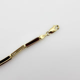 Vintage 14K Gold Garnet and Smoky Quartz Bracelet Kirsten's Corner