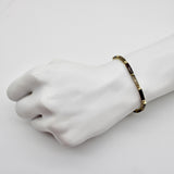 Vintage 14K Gold Garnet and Smoky Quartz Bracelet Kirsten's Corner