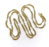 Vintage 18K Gold Italian Curb and Infinity Link Chain Chain Kirsten's Corner