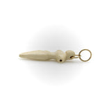 14K Gold Fossilized Mammoth Tusk Fertility Idol Pendant Pendant, Charm Kirsten's Corner