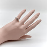 Platinum Mid-Century Modern Diamond Baguette Ring Band ring Kirsten's Corner