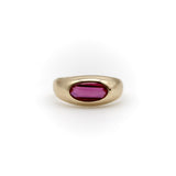 14K Gold Retro Synthetic Ruby Ring ring Kirsten's Corner