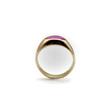 14K Gold Retro Synthetic Ruby Ring ring Kirsten's Corner