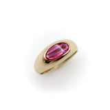 14K Gold Retro Synthetic Ruby Ring ring Kirsten's Corner