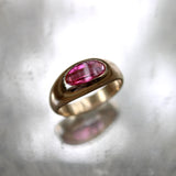 14K Gold Retro Synthetic Ruby Ring ring Kirsten's Corner