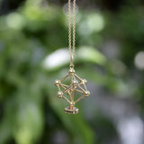 Vintage 14K Gold Atomium Molecule Charm Pendant, Charm Kirsten's Corner