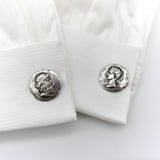 Victorian George Shiebler Sterling Silver Homeric Cufflinks Cufflinks Kirsten's Corner
