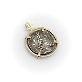 Seleukid Kingdom Demetrios II Nikator Sterling Silver Ancient Coin 14K Pendant Pendant Kirsten's Corner
