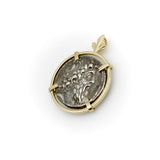 Seleukid Kingdom Demetrios II Nikator Sterling Silver Ancient Coin 14K Pendant Pendant Kirsten's Corner