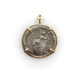 Seleukid Kingdom Demetrios II Nikator Sterling Silver Ancient Coin 14K Pendant Pendant Kirsten's Corner