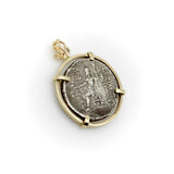 Seleukid Kingdom Demetrios II Nikator Sterling Silver Ancient Coin 14K Pendant Pendant Kirsten's Corner