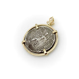 Seleukid Kingdom Demetrios II Nikator Sterling Silver Ancient Coin 14K Pendant Pendant Kirsten's Corner