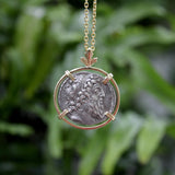 Seleukid Kingdom Demetrios II Nikator Sterling Silver Ancient Coin 14K Pendant Pendant Kirsten's Corner