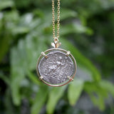 Seleukid Kingdom Demetrios II Nikator Sterling Silver Ancient Coin 14K Pendant Pendant Kirsten's Corner