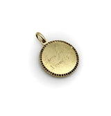 Edwardian French 18K Gold and Platinum Mother of God Pendant Kirsten's Corner