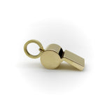 Vintage 18K Gold Large Whistle Pendant Charm jewelry Kirsten's Corner