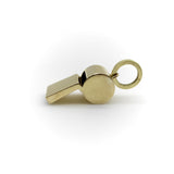 Vintage 18K Gold Large Whistle Pendant Charm jewelry Kirsten's Corner
