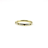 18K Gold Black and White Enameled Ring with Diamond Accent Kirsten's Corner