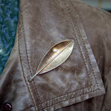 14K Gold Tiffany & Co. Retro Leaf Brooch Brooch Kirsten's Corner