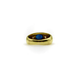 18K Gold Sapphire and Diamond Gypsy Ring Ring Kirsten's Corner
