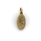 14K Gold Signature Hand Engraved Bird of Peace Pendant Kirsten's Corner