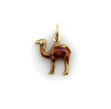 Vintage 18K Gold Joe Cool Camel Enamel Charm Kirsten's Corner