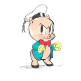 Vintage 14K Gold Loony Toons Cicero Pig Charm Kirsten's Corner