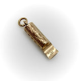 Victorian 9K Gold Hand-Engraved Whistle jewelry Kirsten's Corner