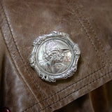 Victorian Sterling Silver Helmeted Greek Warrior God Brooch Kirsten's Corner