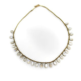 14K Gold Victorian Moonstone Fringe Necklace Necklace Kirsten's Corner