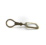 Georgian Pinchbeck Quizzing Glass with Floral Motif and Swivel Handle Pendant Kirsten's Corner