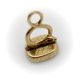 14K Gold Georgian Double Dolphin Fob with Bloodstone Cartouche Kirsten's Corner