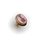 Victorian 14K Gold Banded Agate Intaglio Signet Ring Ring Kirsten's Corner
