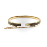 Victorian 14K Gold Enameled Greek Key Pattern Bracelet jewelry Kirsten's Corner