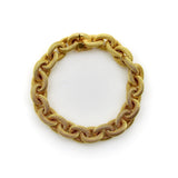 Vintage 18K Gold Woven Oval Link Bracelet Bracelet Kirsten's Corner