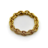 Vintage 18K Gold Woven Oval Link Bracelet Bracelet Kirsten's Corner
