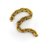 Vintage 18K Gold Woven Oval Link Bracelet Bracelet Kirsten's Corner