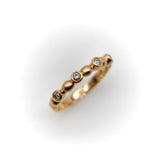 Vintage 14K Rose Gold Diamond Bubble Ring jewelry Kirsten's Corner