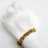 Vintage 18K Gold Woven Oval Link Bracelet Bracelet Kirsten's Corner