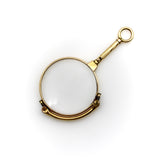 Edwardian 14K Gold Mechanical Lorgnette Objects of Vertu Kirsten's Corner