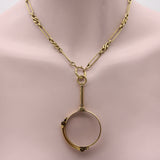 Edwardian 14K Gold Mechanical Lorgnette Objects of Vertu Kirsten's Corner